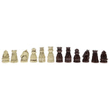 WE Games Medieval Themed Chess Set - 15 in. Wood Board, 2.185 in. King