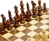 WE Games Classic Staunton Wood Chess Set, Wood Board 15 in., 3.75 in. King