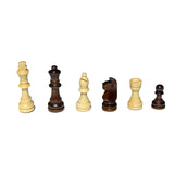 WE Games Book Style Folding Chess Set, Oak Wood Board 11 in., 2.75 in. King