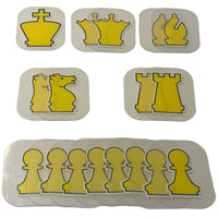 WE Games Chess Teaching Demonstration Board, Pieces Included, 27 in.