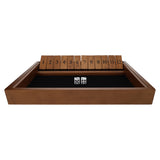 WE Games 12 Number Shut the Box Board Game, Walnut Stained Wood, 13.5 in.