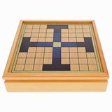 WE Games King's Table Wooden Board Game, Tablut Viking Strategy Game