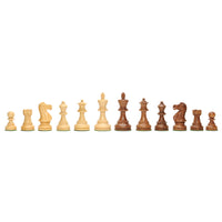 12 English Staunton Wood Tournament Chess pieces. Sheesham wood.