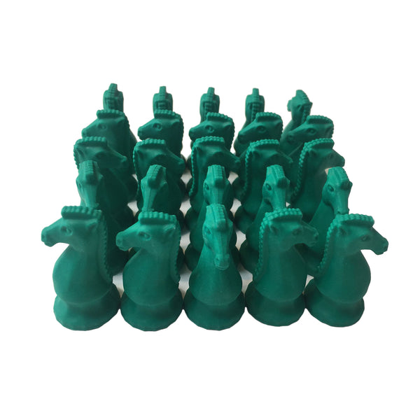 Green Chess Knight Erasers (Pack of 25).