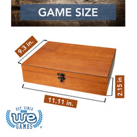 Shut the box when closed is 11.11 inches length, 2.15 inches height, 9.3 inches width.