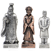 WE Games Chinese Qin Themed Chess Pieces - Pewter