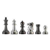 Bobby Fischer Metal Ultimate Chess Pieces, 3.75 in. king