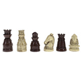 WE Games Handpainted Polystone Medieval Themed Chess Pieces, 2.5 in. King