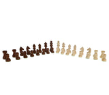 WE Games French Staunton Wood Chess Pieces,  Weighted with 3 in. King