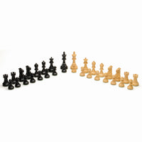 WE Games Weighted Jacques Wood Chess Pieces in Box, 3.5 in. King