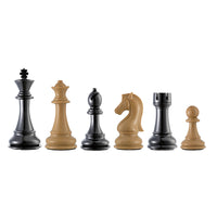 The Bobby Fischer Series Faux Wood Chess Pieces – 4.25 inch king