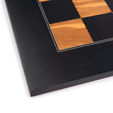 WE Games Deluxe Black and Olive Chess Board – Handmade in Spain, 20 in.