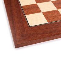 WE Games - Deluxe Mahogany Chess Board – Handmade in Spain – 20 in.