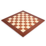 Deluxe Mahogany Wood Chess Board – Handmade in Spain, 22 in.