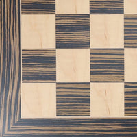 WE Games Grand Chess Board - Black Stained & Natural Wood 20.75 in.