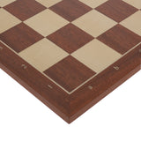 WE Games Mahogany Stained Wooden Chess Board, Algebraic Notation,19.75 in.