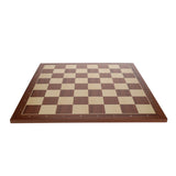 WE Games Mahogany Stained Wooden Chess Board, Algebraic Notation,19.75 in.