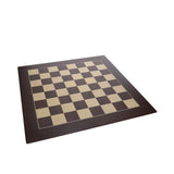 WE Games Deluxe Wenge and Sycamore Wooden Chess Board - 21.625 inches