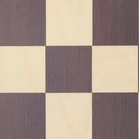 WE Games Deluxe Wenge and Sycamore Wooden Chess Board - 21.625 inches