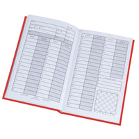 WE Games Hardcover Chess Scorebook & Notation Pad - Soft Touch