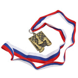 Square Chess Medals - with neck ribbon - Gold, Silver, and Bronze