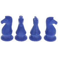 WE Games Blue Knight Chess Erasers - Bulk Pack of 25