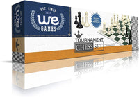 WE Games Tournament Chess Pack, Rollup Board, Tote, Staunton King 3.75 in.