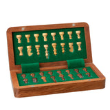 WE Games Travel Magnetic Wood Folding Chess Set, 7 inches
