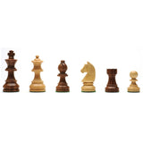 French Staunton Chess Set – Weighted Pieces & Walnut Wood Board 18 in.