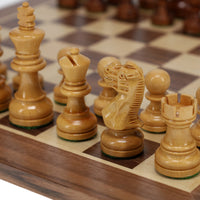 WE Games Staunton Chessmen - Weighted & Handpolished Sheesham & Boxwood with 2.5 in. King