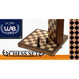 WE Games Book Style Folding Chess Set, Oak Wood Board 11 in., 2.75 in. King