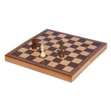 WE Games Book Style Folding Chess Set, Oak Wood Board 11 in., 2.75 in. King