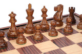 WE Games Weighted English Chess Set, 19 in. Board with Storage, 3.5 in King