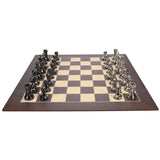 Bobby Fischer Metal Ultimate Chess Set, Wood Board 21.75 in., 3.6 in. King