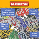 TDC Games USA License Plates Jigsaw Puzzle - 1,000 Pieces