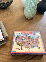 TDC Games USA Vintage Postcards Jigsaw Puzzle - 1,000 Pieces