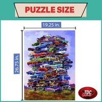 TDC Games Fabulous 50s Junkpile Classic Car Jigsaw Puzzle - 1000 Pieces