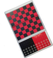WE Games Travel Magnetic Checkbook Checkers - Trifold 5.75 in.