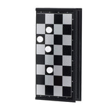 WE Games Foldable Travel Magnetic Checkers Set