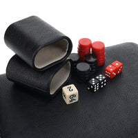 WE Games Magnetic Backgammon Set with Leatherette Case and Carrying Strap - Travel Size