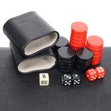 WE Games Tournament Backgammon Set - Leatherette
