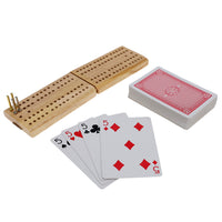 WE Games Walnut 7-Games-in-1 Combination Game Set - Includes Chess, Checkers, Backgammon, Dominoes, Cribbage, Poker, Dice and Cards