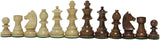 WE Games Magnetic Folding Chess & Checkers Set - Walnut Wood Finish - 8 inch for travel