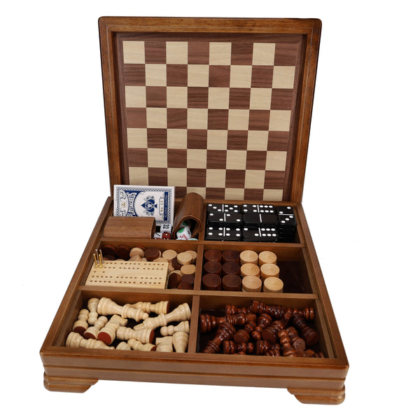 WE Games Travel Magnetic Folding Walnut Wood Chess Set – Wood Expressions