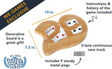 WE Games 29 Cribbage Set - Solid Wood  Board with Metal Pegs