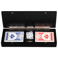 WE Games 3 Player Wooden Cribbage Set - Easy Grip Pegs and 2 Decks of Cards Inside of Board