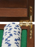 WE Games Solid Maple Wood 500 Chip Poker Set in Beautifully Crafted Wood Case Made in USA