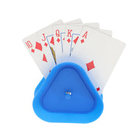WE Games Plastic Assorted Colored Card Holders - Card Claws, 4 pack