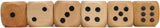 WE Games Wooden Dice with Rounded Corners - 100 Bulk Pack