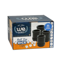 WE Games Liar's Dice Set of 4 Plastic Cups